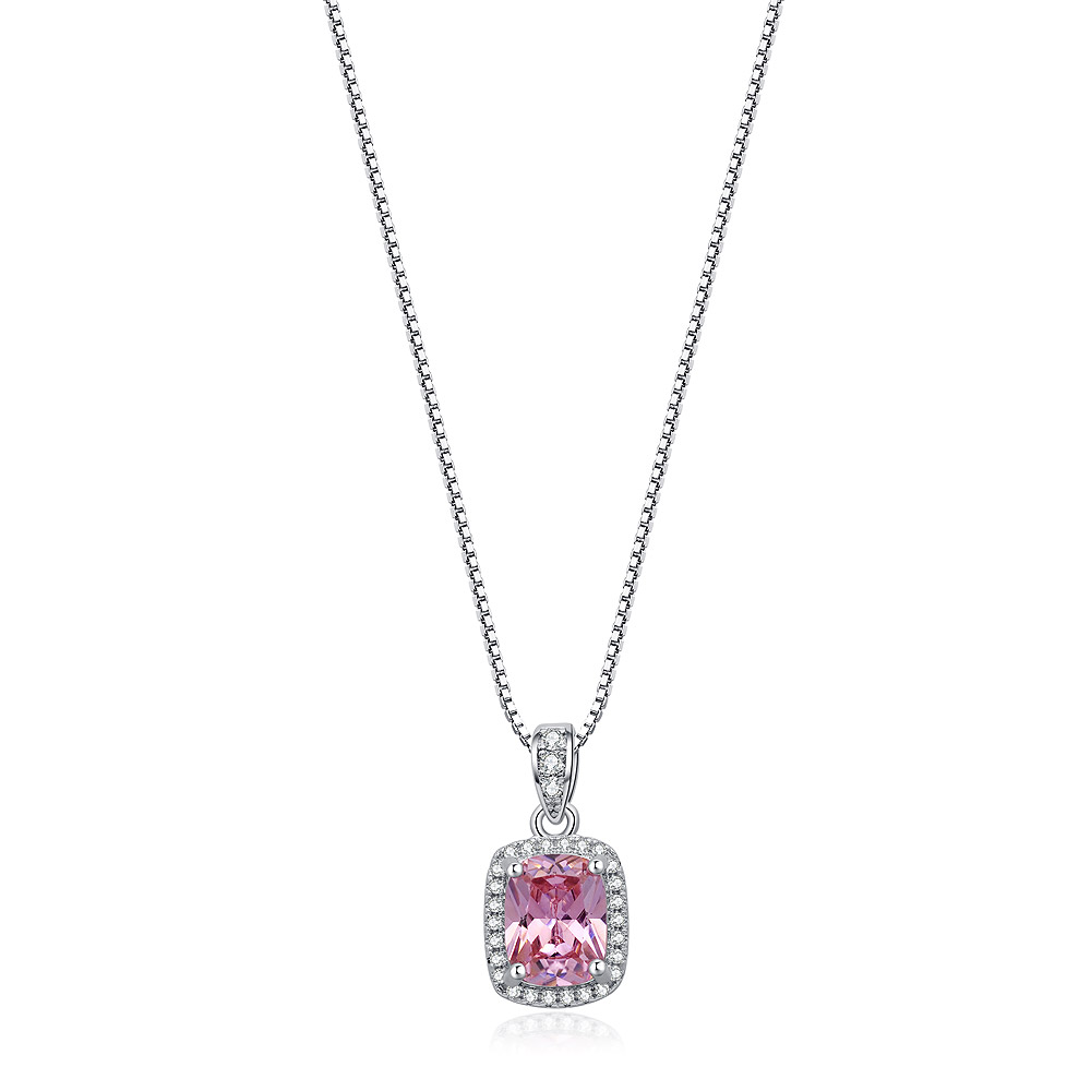 Pink Pendant Necklace Choker